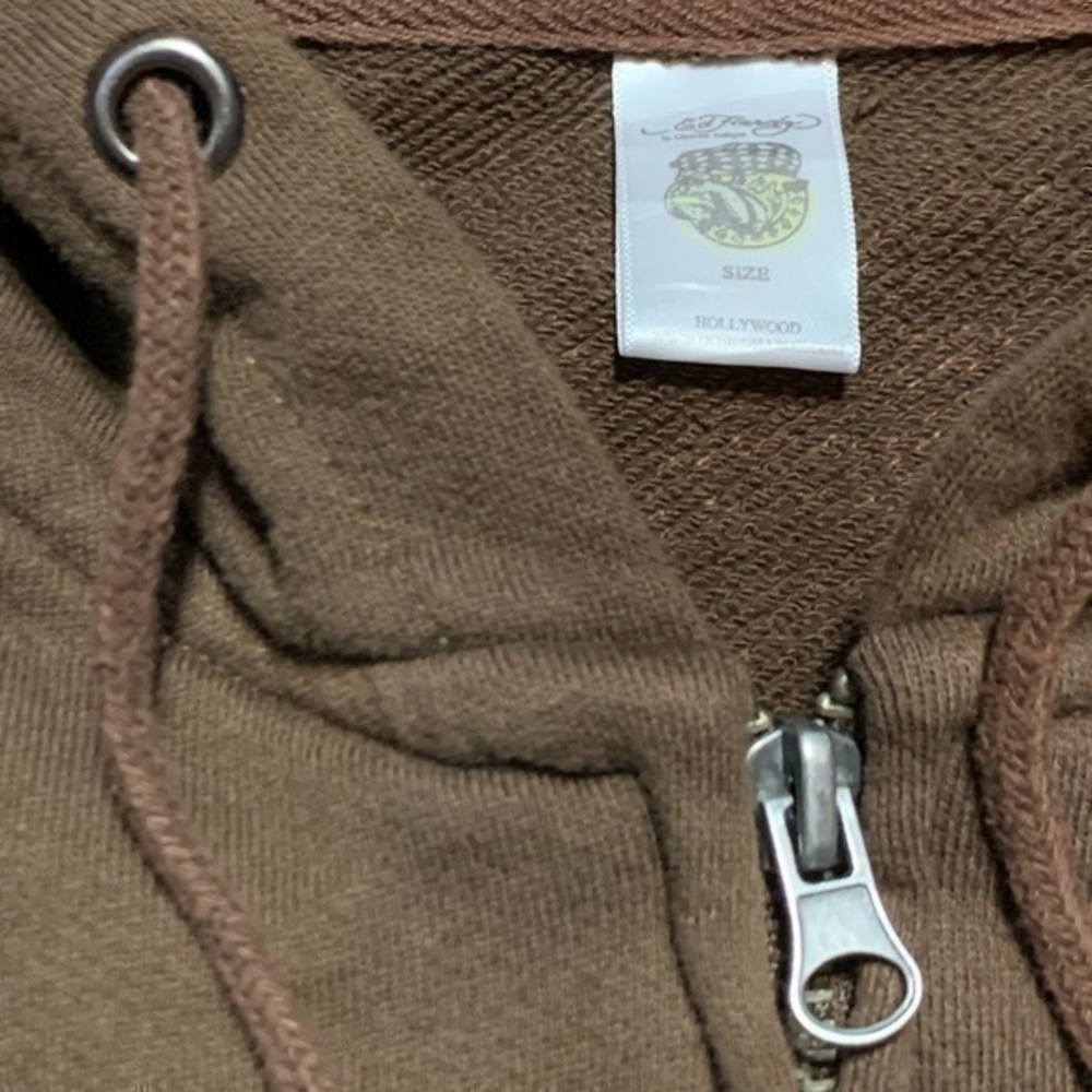 ON HOLD - DON ED HARDY CHRISTIAN AUDIGIER Tiger Hoodie Terrycloth Zip Up - Picture 4 of 9